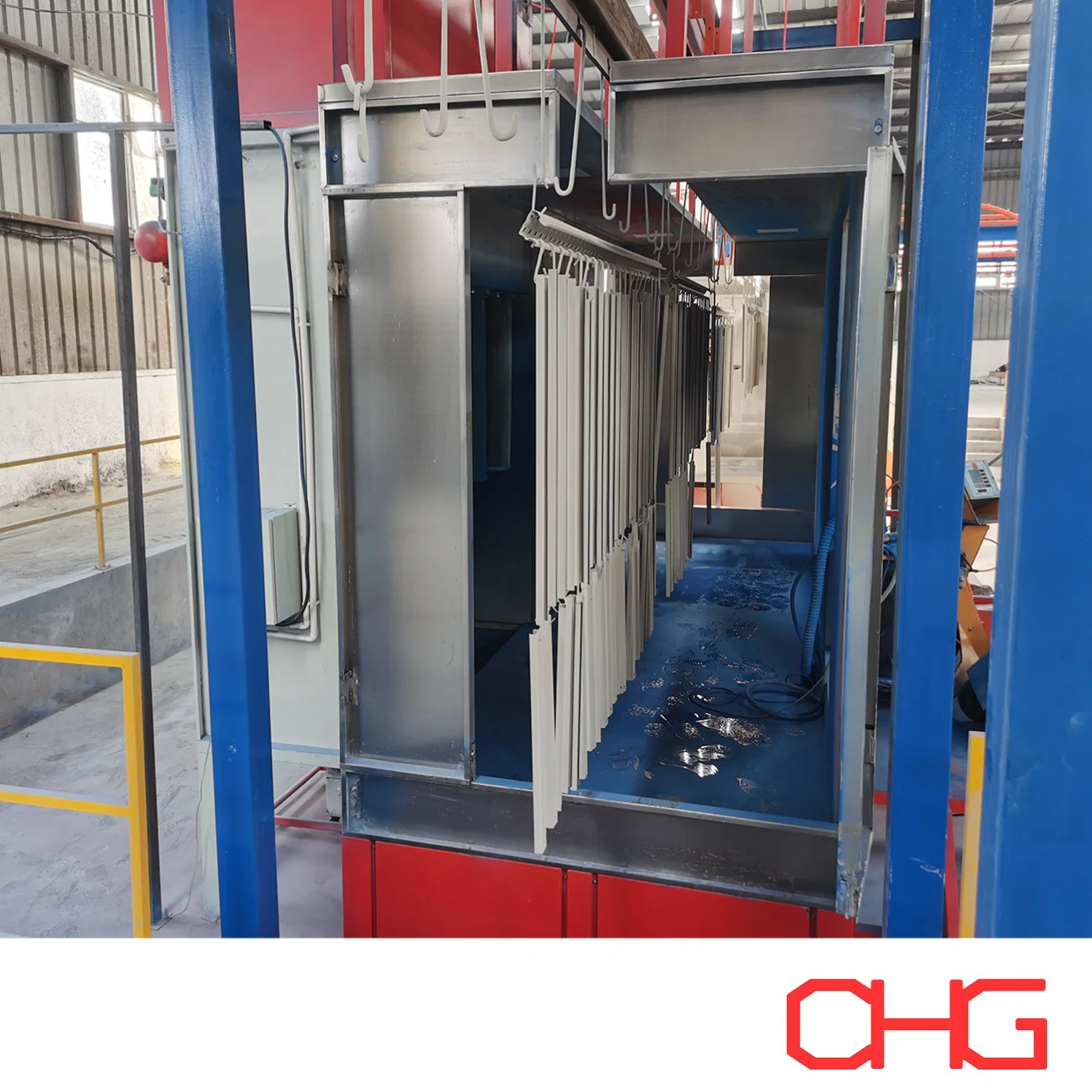 Powder Coating Production Line for Aluminium Profile Overhead Conveyor System