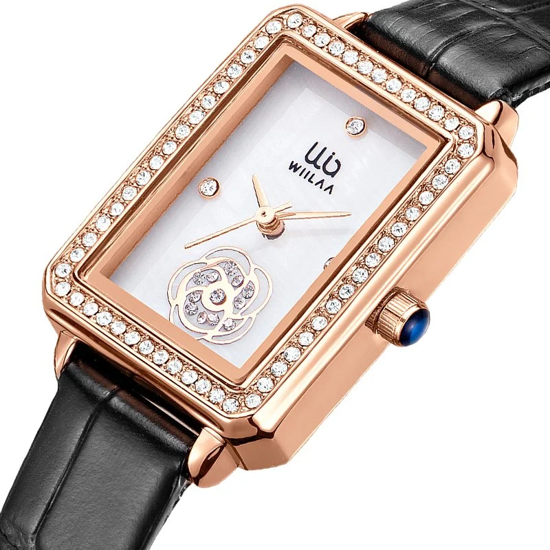 Neue Mode Rose Gold Platten Luxus Geschenk Armband Uhr Damen Uhr Geschenk-Sets Frauen Uhr