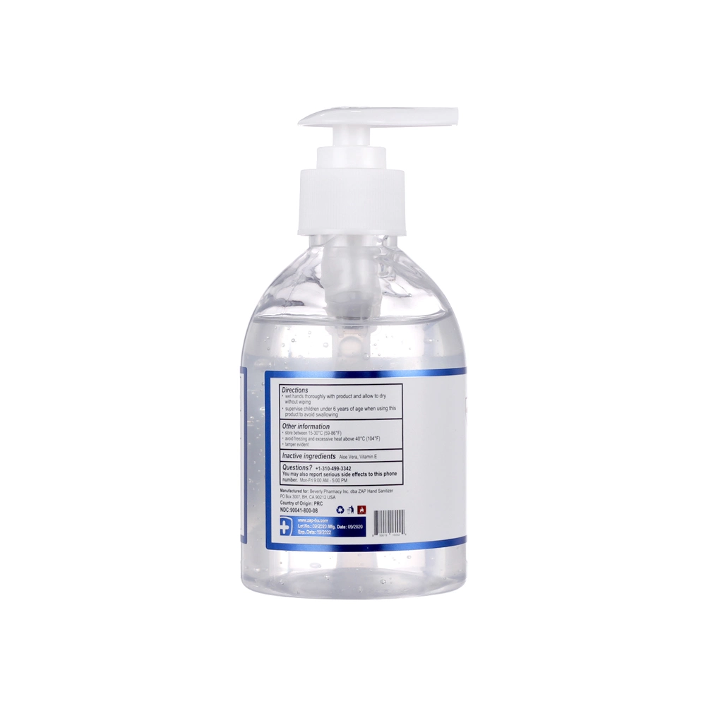 500ml Rinse Free Hand Sanitizer Gel in Plastic Pump Bottle