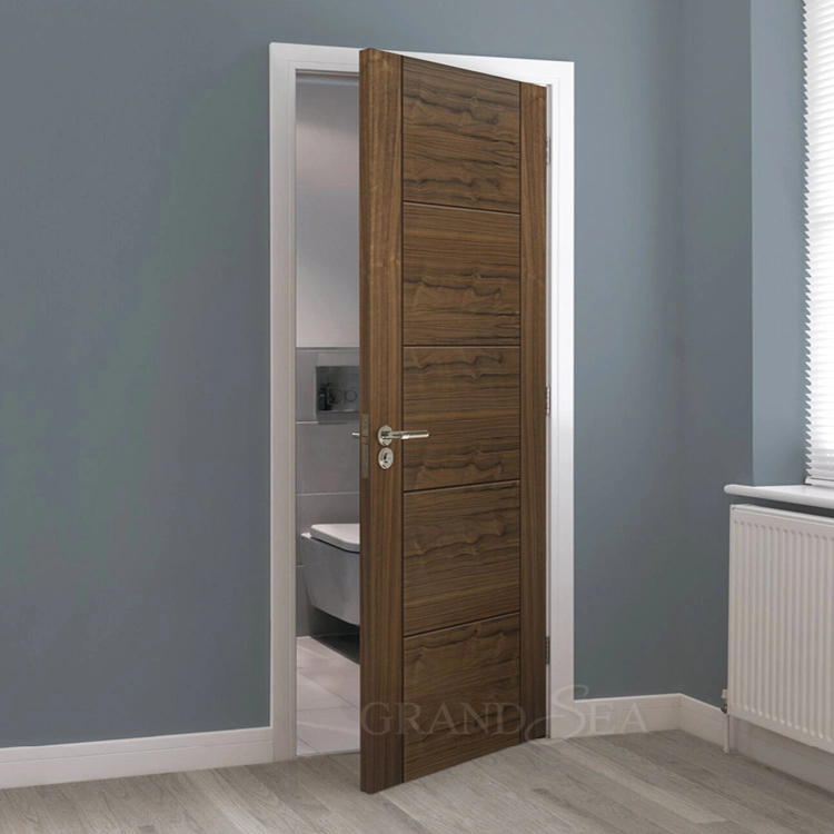 Wooden Interior Bathroom Door Mahogany Solid Wooden Door Luxury White Wood Door