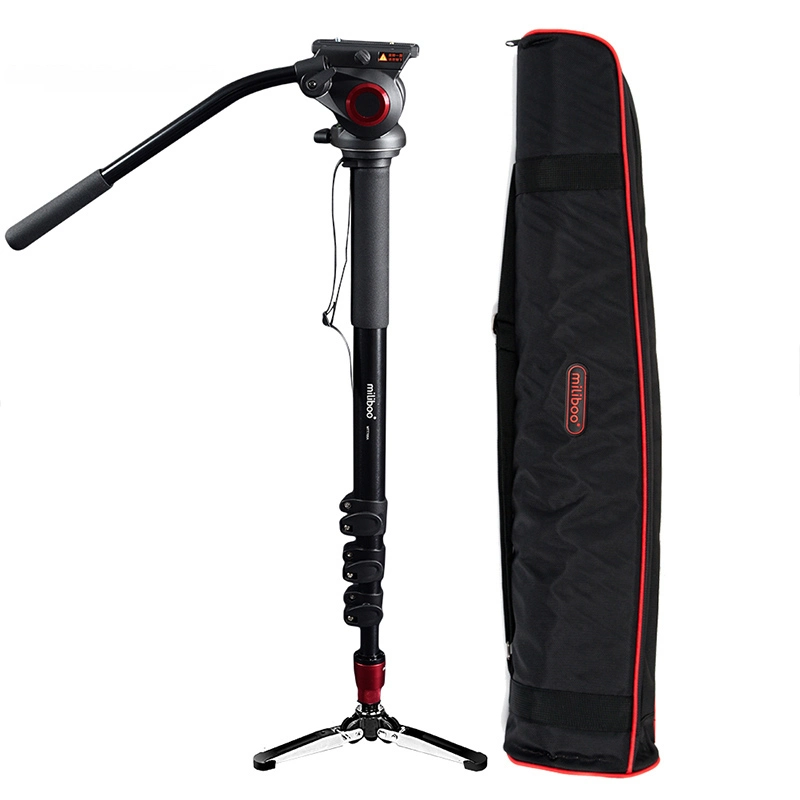 Miliboo Professional Photo Monopod with Fluid Drag Head and Quick Release Plate (MTT705B)