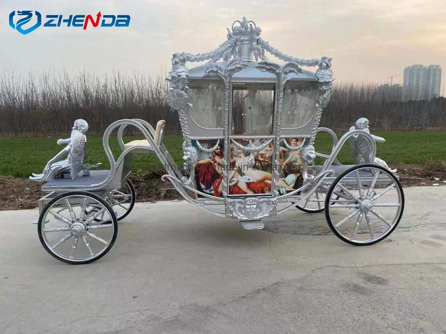 Special Transportation European Luxury Royal Horse Carriage Comfortable Wedding Cars Electric Royal Carriage