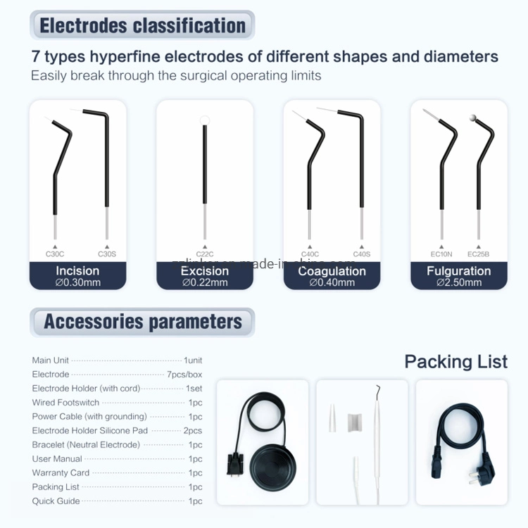 LK-U34 High Frequency 7 Electrodes Dental Electric Surgical Scalpel Electrosurgery Cutting Unit