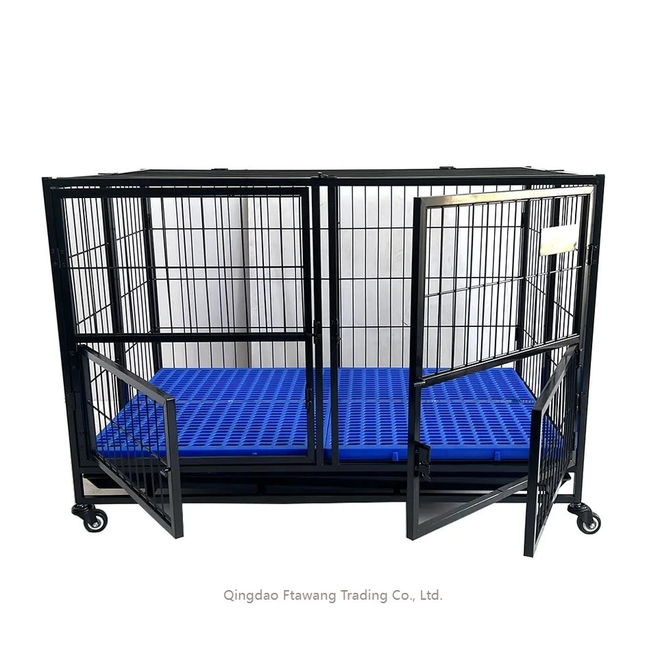 Large Size Luxury Airline Approved Upgraded Wheels Stainless Steel Dog Cages