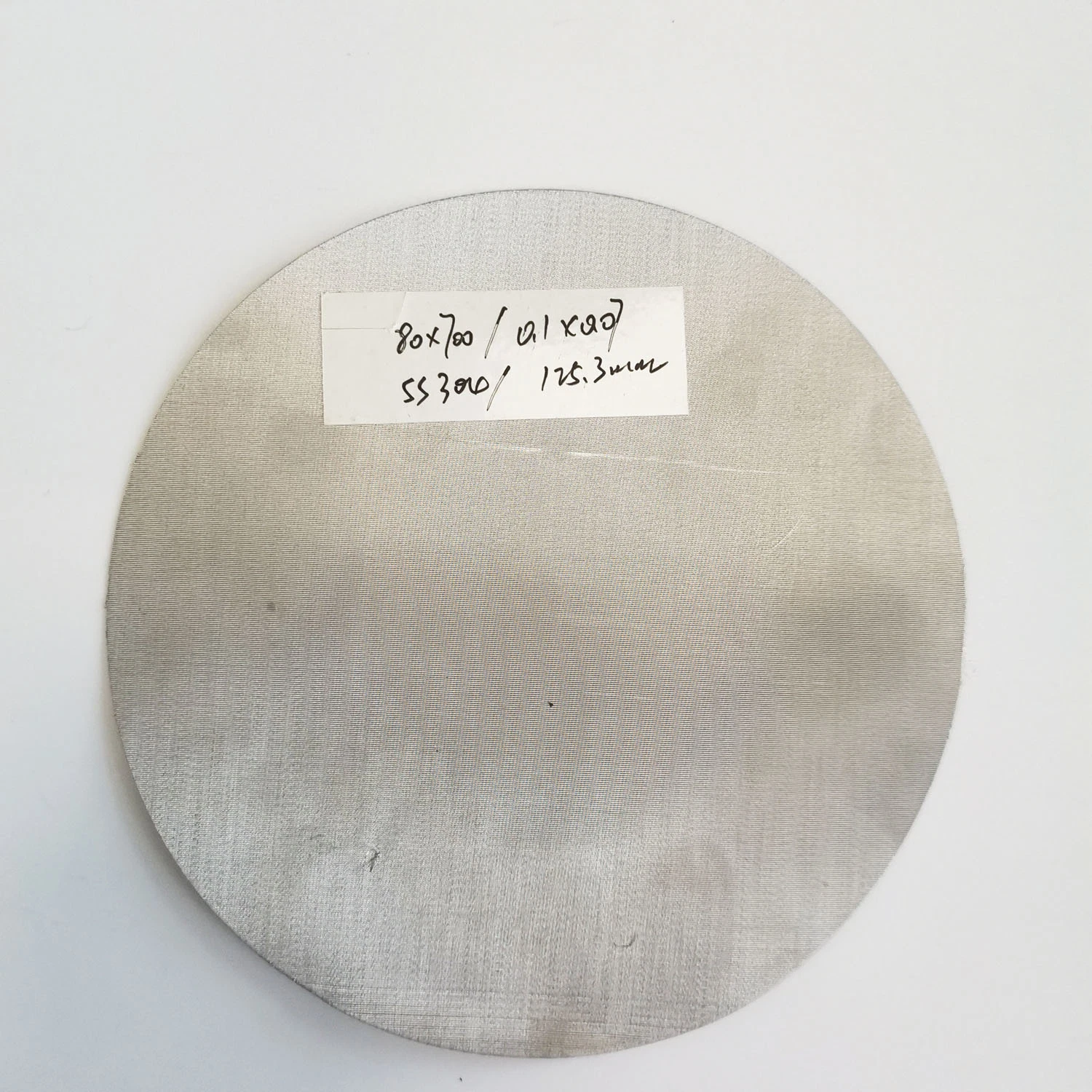 80*700 Mesh Stainless Steel 304 Sintered Filter Mesh Disc