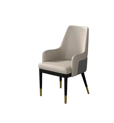 Modern Medieval Faux Leather Metal Dining Chair