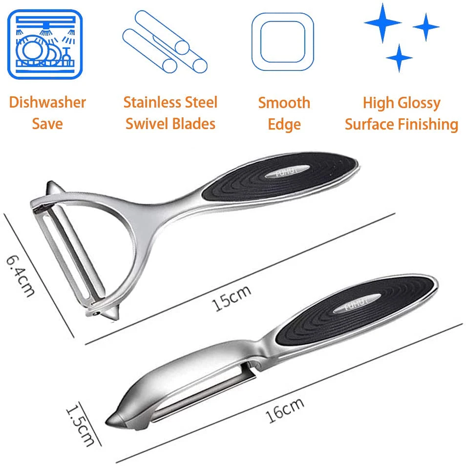 Vegetable Peelers Fruit Peeler I-Shaped Stainless Steel Non-Slip Handle Y-Shaped Peeler