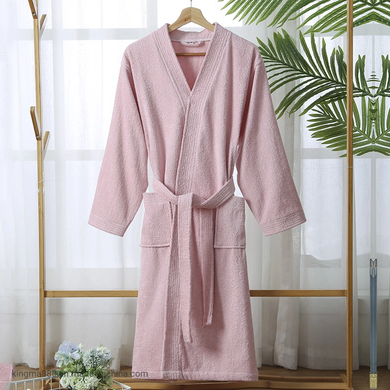 Long Soft Bath Robe Hotel SPA Bathroom Unisex Wholesale Bathrobe