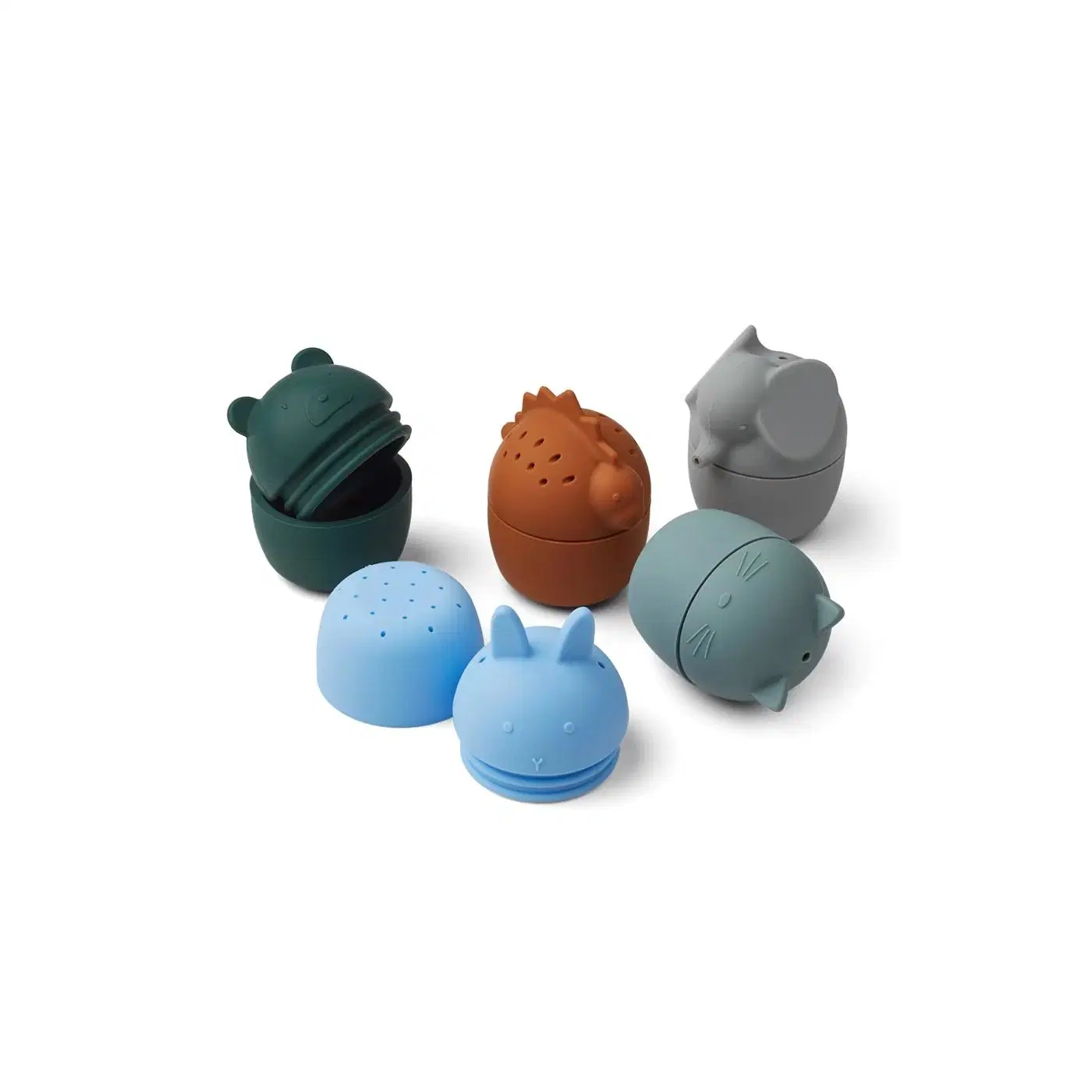 Silicone sentido unificado do bebé brinquedos formação banheira de bebé brinquedos brinquedos de Água da Piscina com números de formas animais fofos