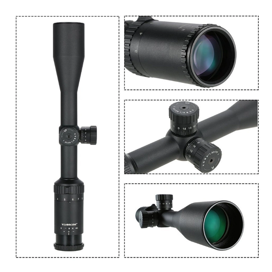 Visionking 3-9X40 Mil-DOT военных тактических Riflescope съемки Len крышки коренных подшипников