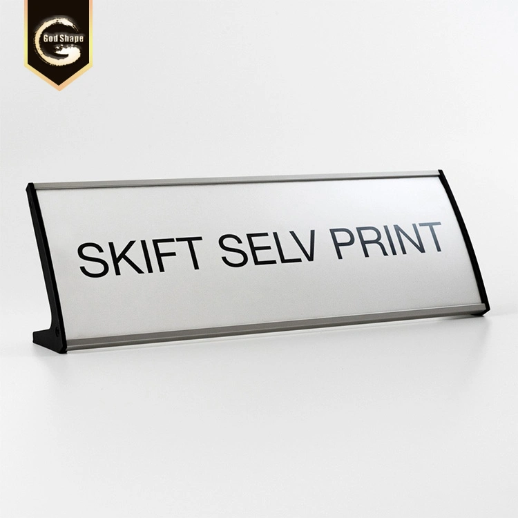 Indoor Aluminum Profile Flat/ Curved Desktop Tabletop Sign