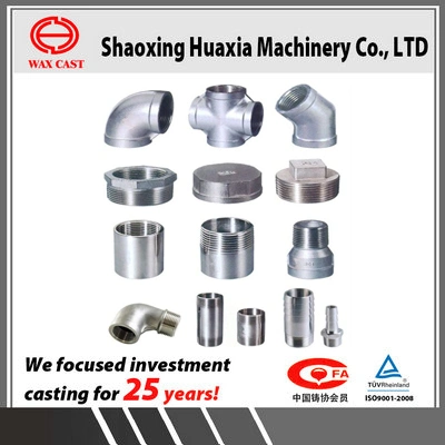 Lost Wax Casting Parts Stainless Steel Pipe Fitting Investment Casting with High Efficiency