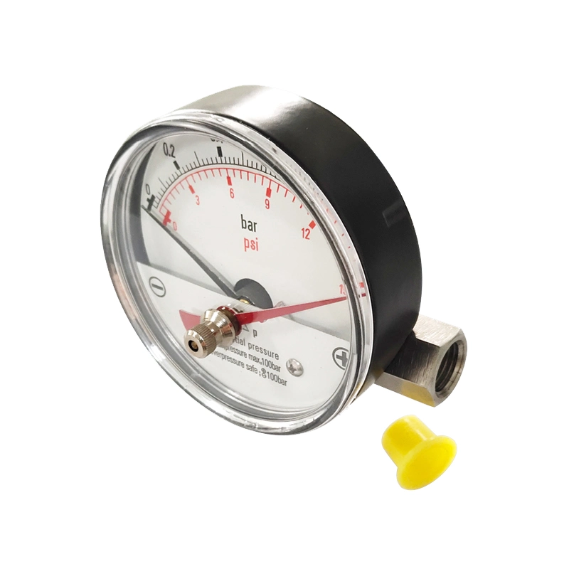 Differential Pressure Gauge with Magnetic Piston Induction LPG/Air Filter Stainless Steel 316L