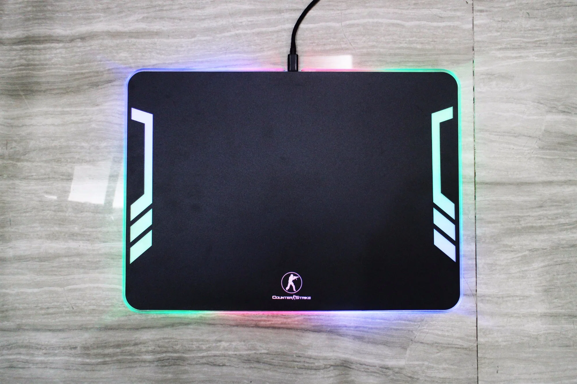 Printed Customized USB Driver Luminous LED Gaming Mousepads