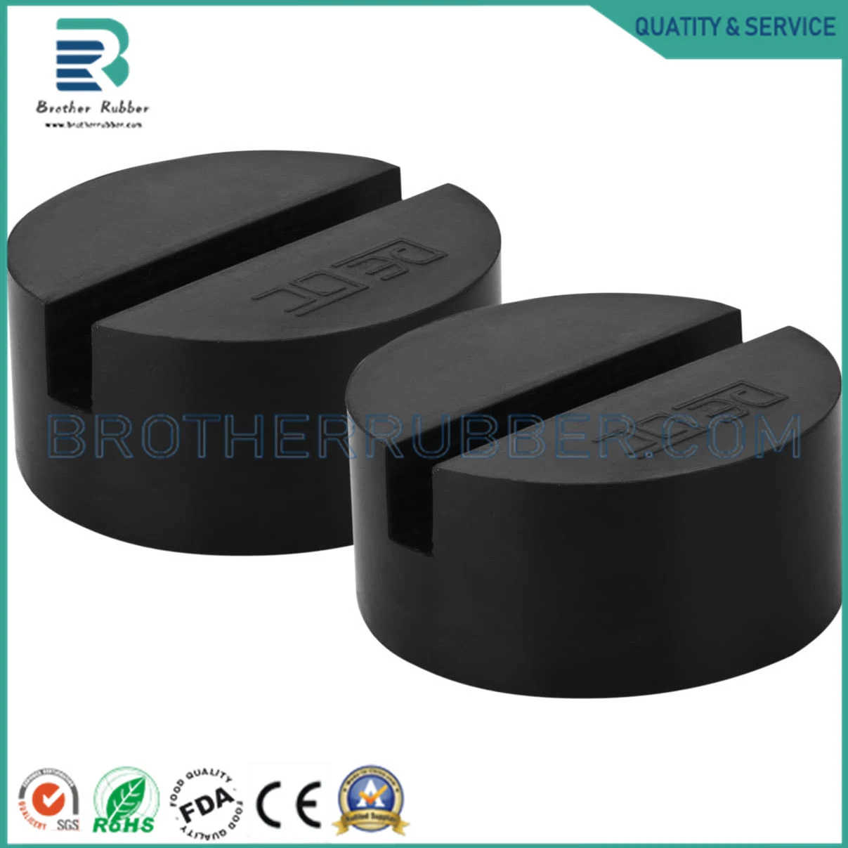 Slotted Frame Rubber Jack Pad for Car Floor Jack