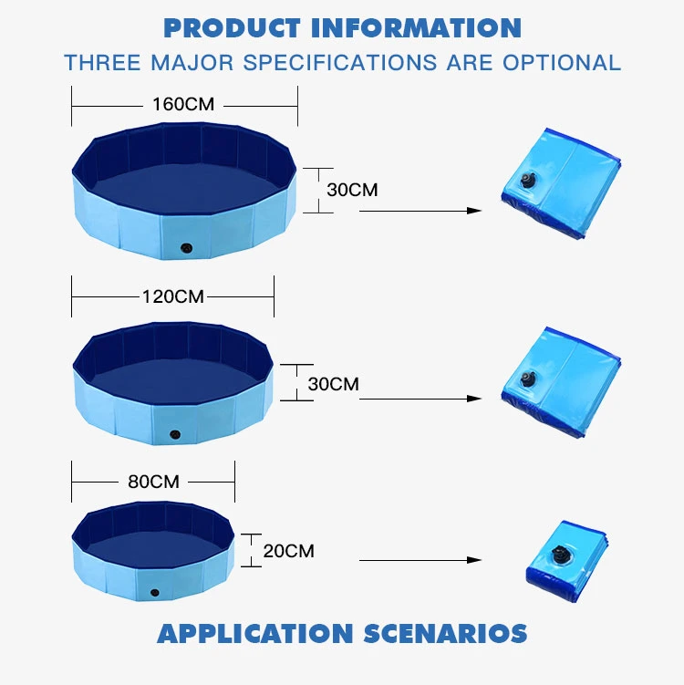 Высокое качество ПВХ устойчивы к царапинам портативный Пэт собака бассейн