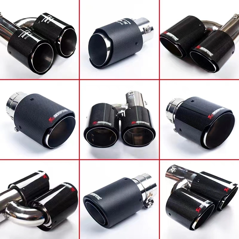 Car Exhaust Endpipe Exhaust Tips Tail Pipe for BMW E36 E46 M3 Muffler with Clamp Exhaust Silencer Tailpipe Tips