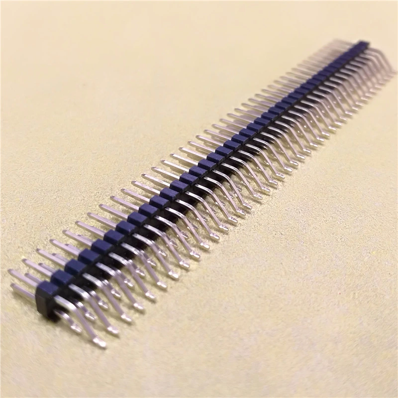 Conector macho de 0,100 (2,54mm") de 2X40 pines de tipo de potencia de montaje superficial en ángulo recto Conector de clavija