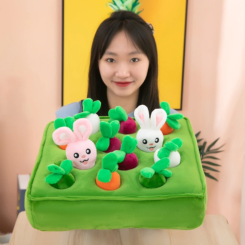 2023 New Rabbit Baby Toy Pull out Carrots Enlightenment Puzzle Toy