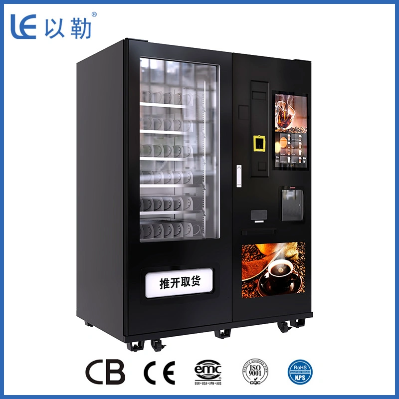 Combo Coffee and Sack Can Bottle Vending Machine Le209c