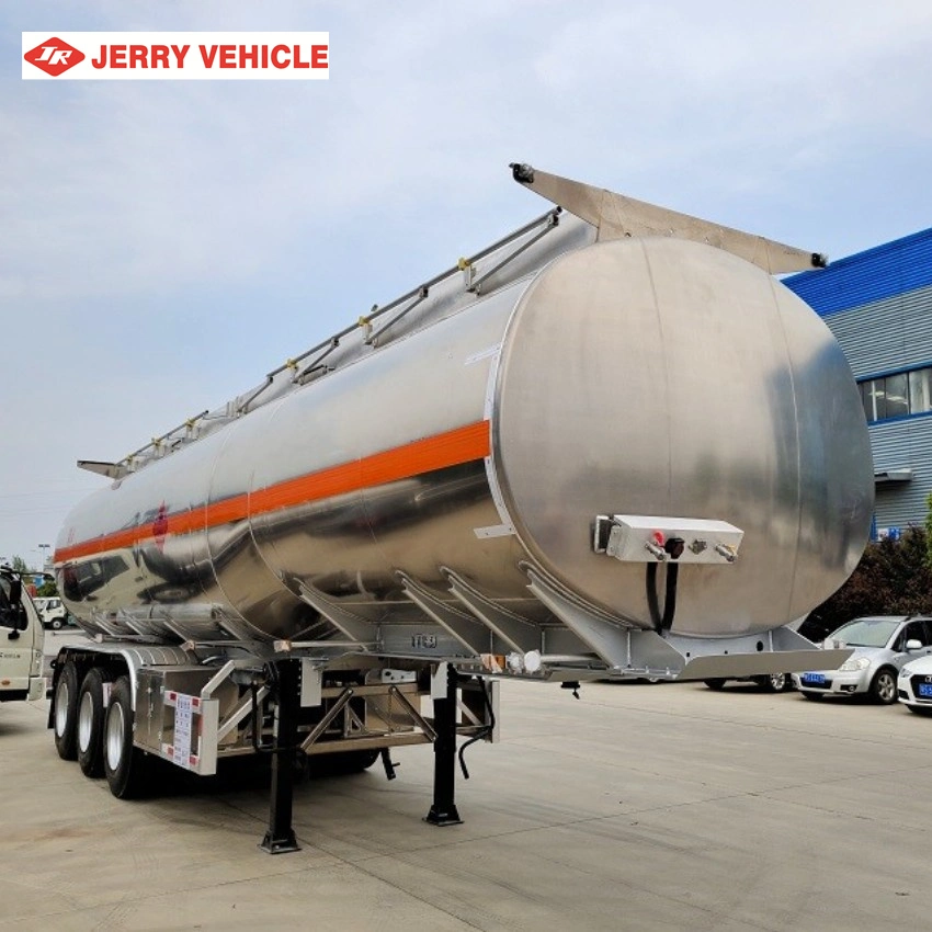 3/4 Axles Carbon Steel/Stainless Steel/Aluminum Alloy Tank/Tanker Trailer for Fuel Oil