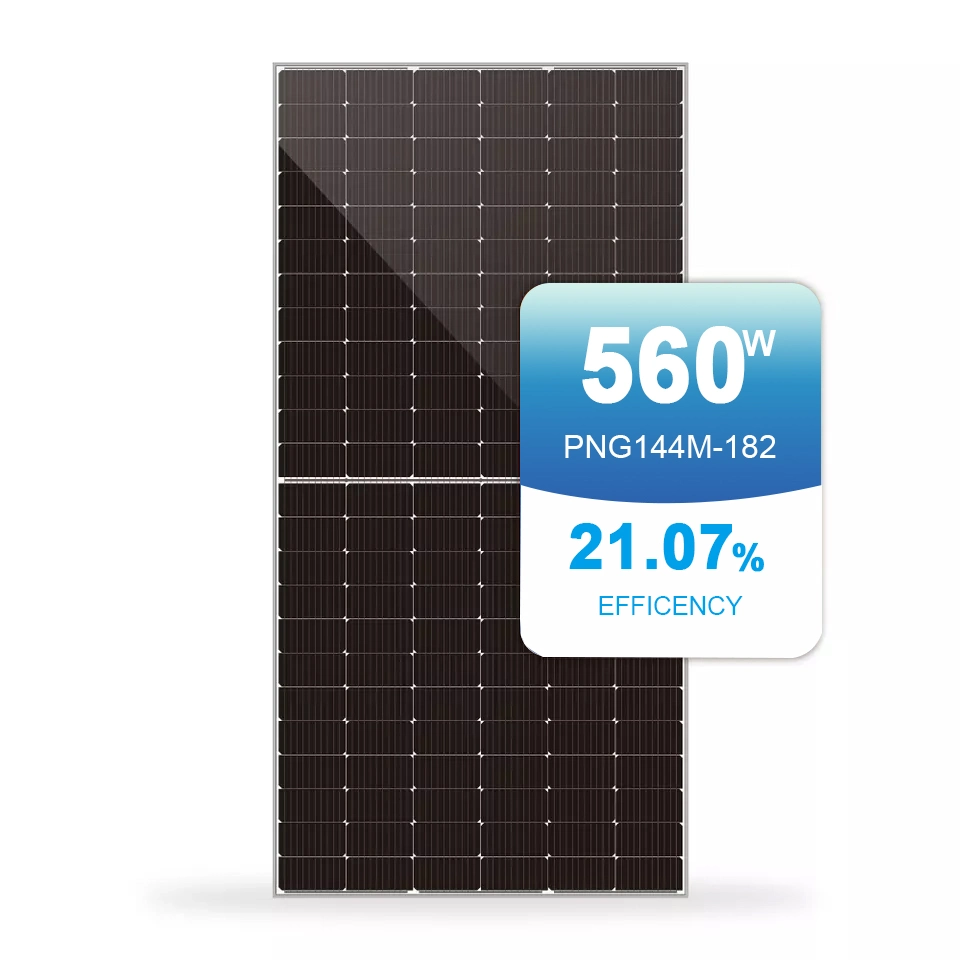 Solar PNG 550W meia célula Painéis Solares 540W 545W 550W 555W Painel de Energia Solar com preço barato e boa qualidade
