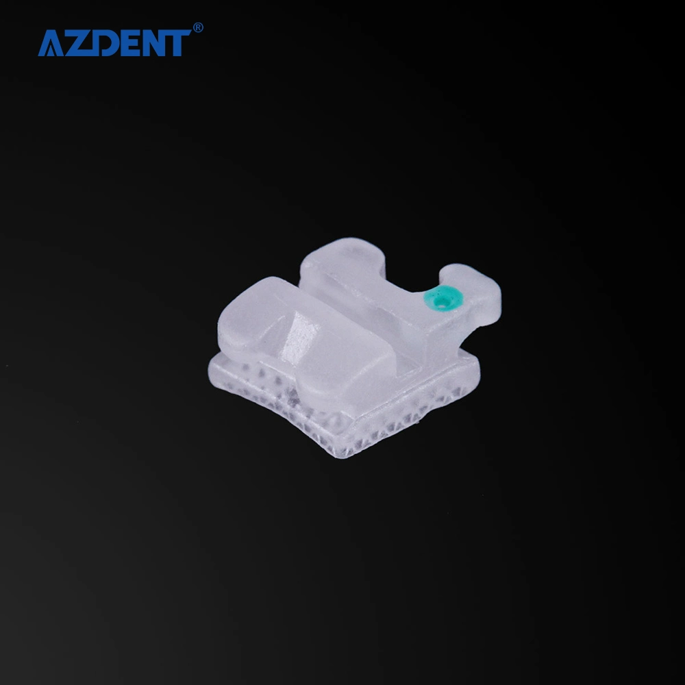 Factory Azdent Dental Materials Mbt 022 Hooks 3 Mesh Base Ceramic Bracket