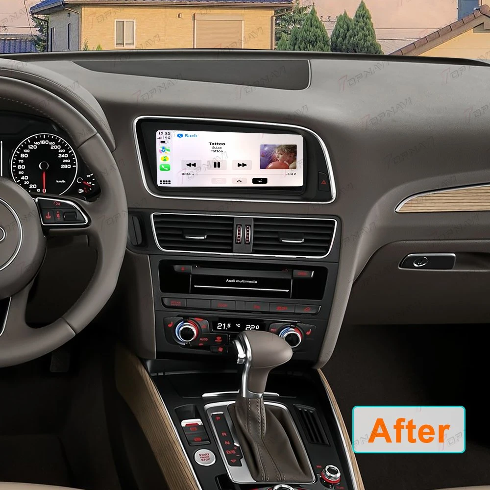 8.8Inch pour Audi Q5 2009 GPS à écran tactile Android Voiture Lecteur de DVD