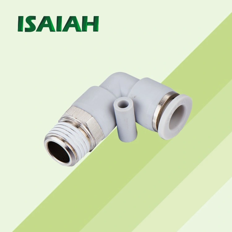 Pneumatic Quick Connector Copper Zinc-Free Specifications Round-Thread Straight Through Push-in Air Fittings