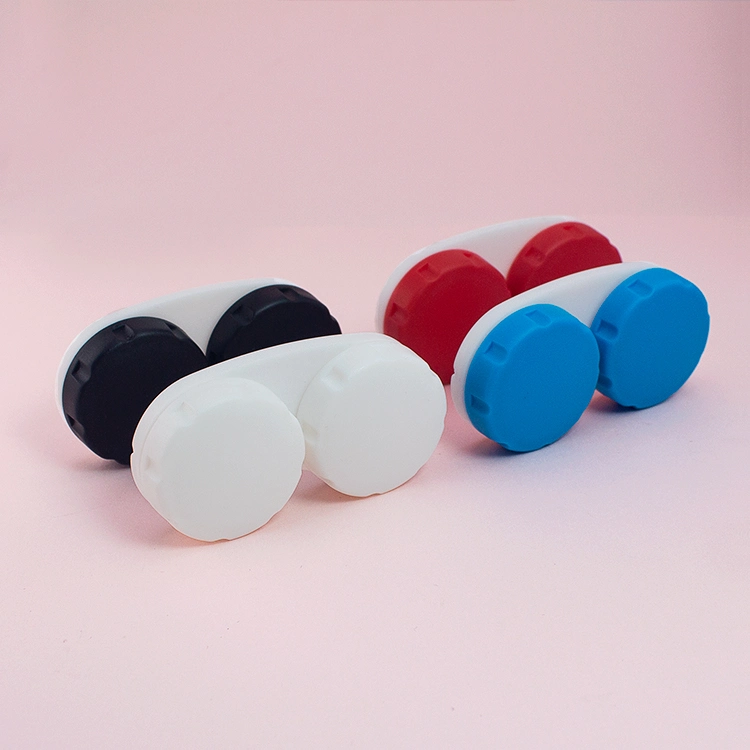 Wholesale Designer Colourful Contact Lens Case Portable Durable Customized Contact Lens Container