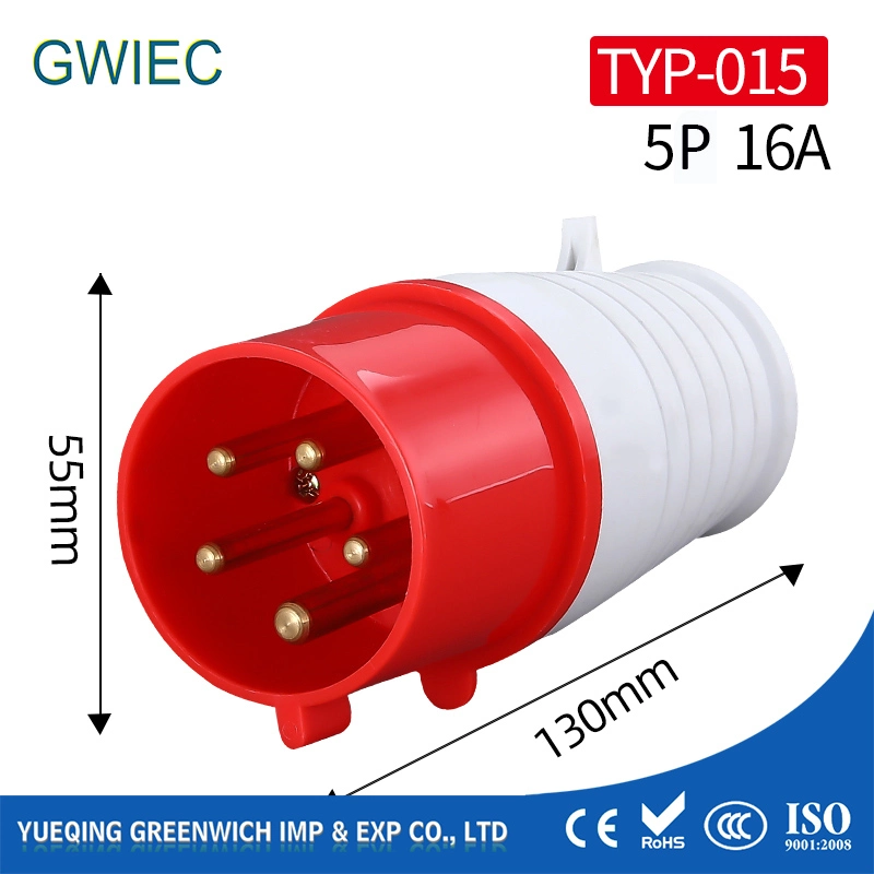 3 Phase Industrial Electrical Gwiec RJ45 Connector Male Female 32AMP Socket with Low Price