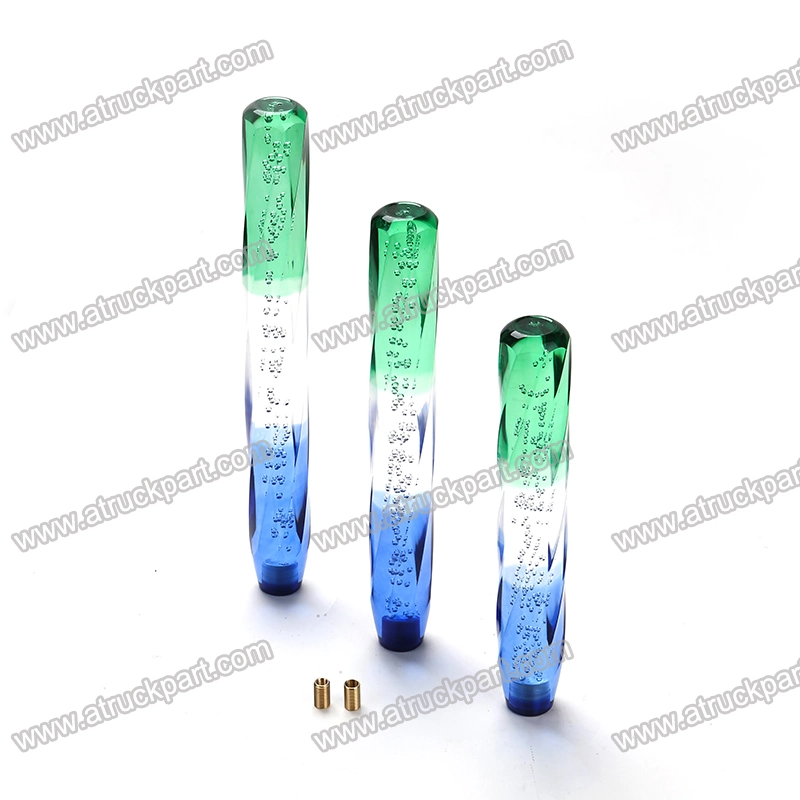 Japanese Truck Spare Body Parts Crystal Gear Lever Shifter Green White and Blue