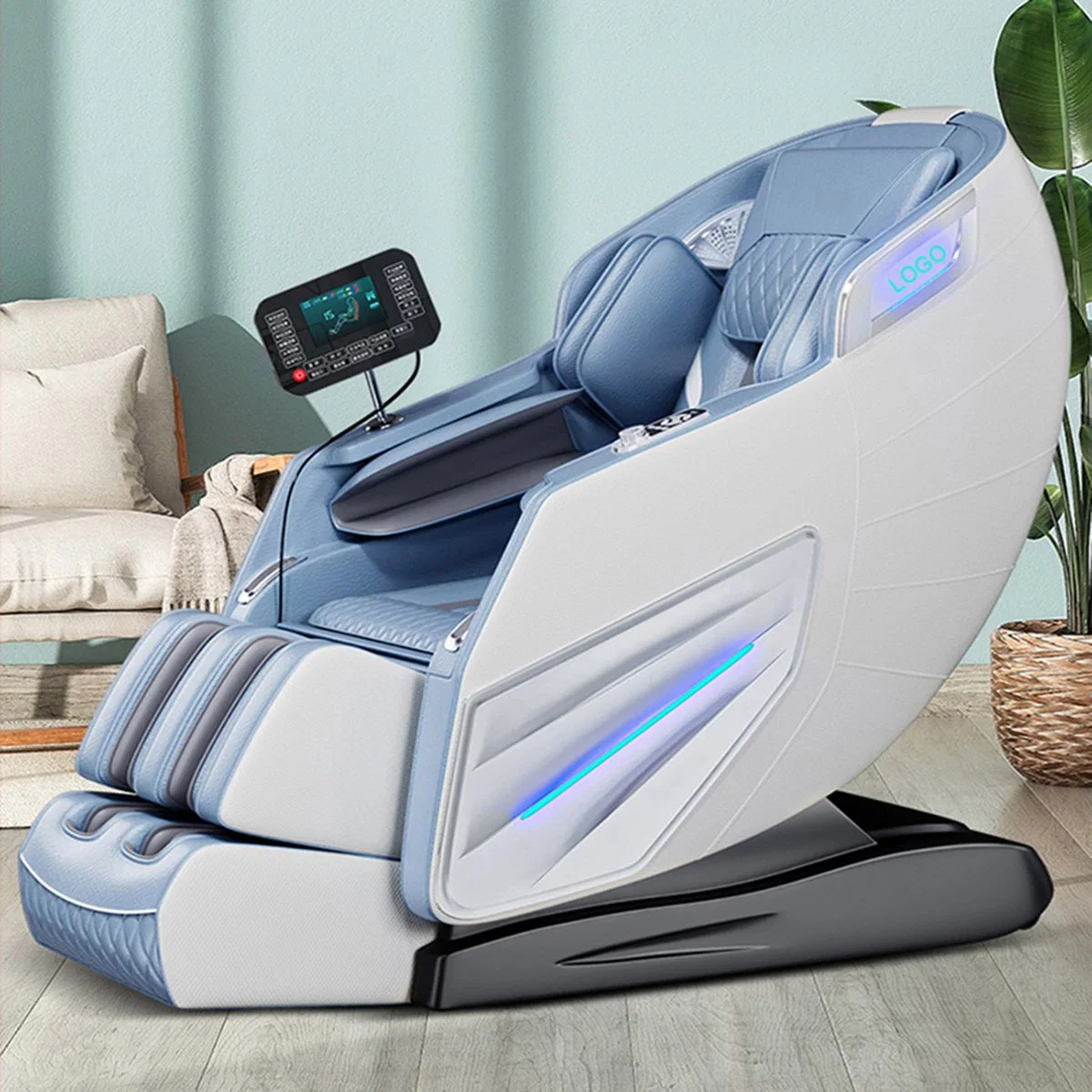 Ganzkörper 3D Electric Ai Smart Recliner SL Track Zero Gravity Shiatsu 4D Massager Chair Sofa