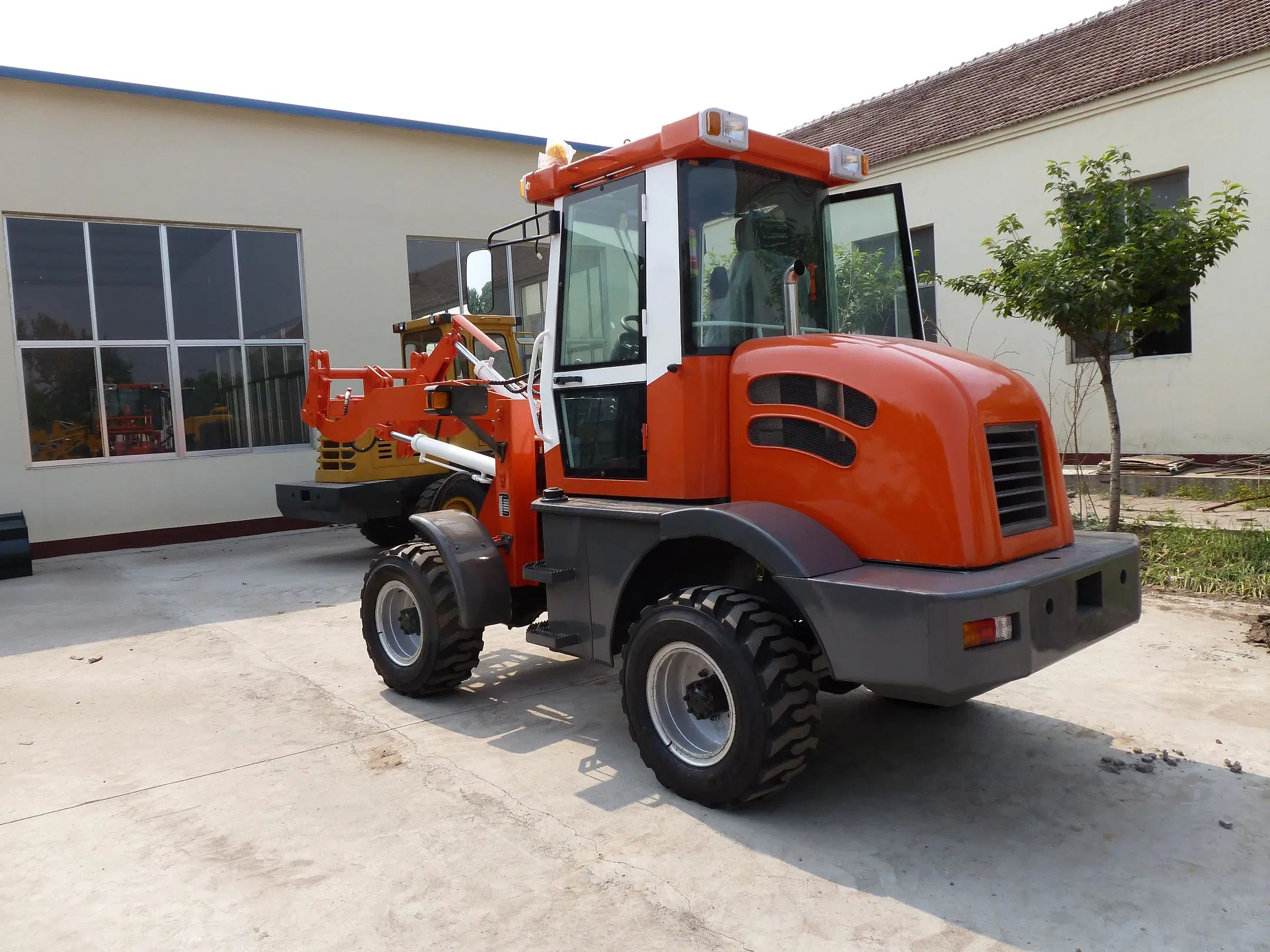 CE Certificated (HQ915) with Road Sweeper 1.5 Ton Articulated Loader