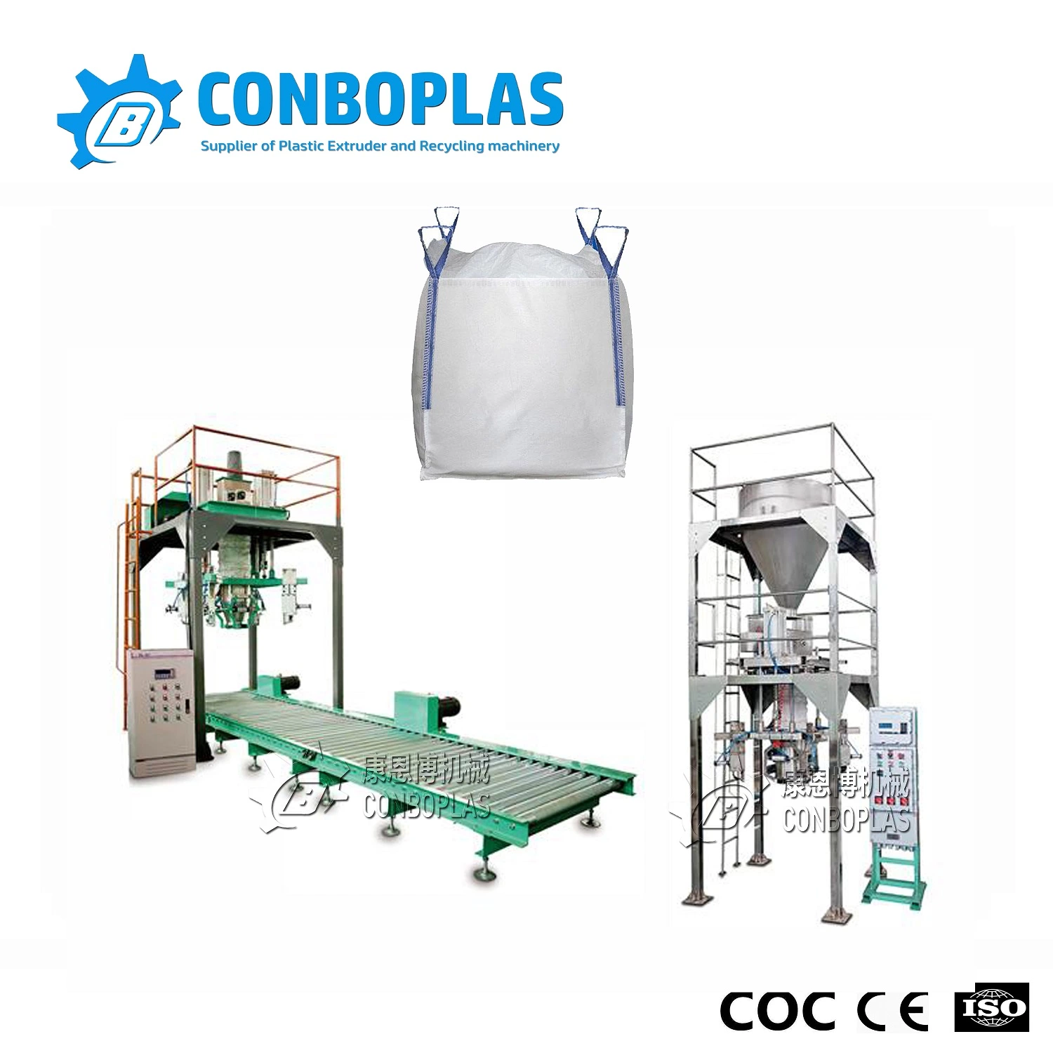 1000kg Ton Jambo Bulk Bag Auto Filling Weighing Packing System