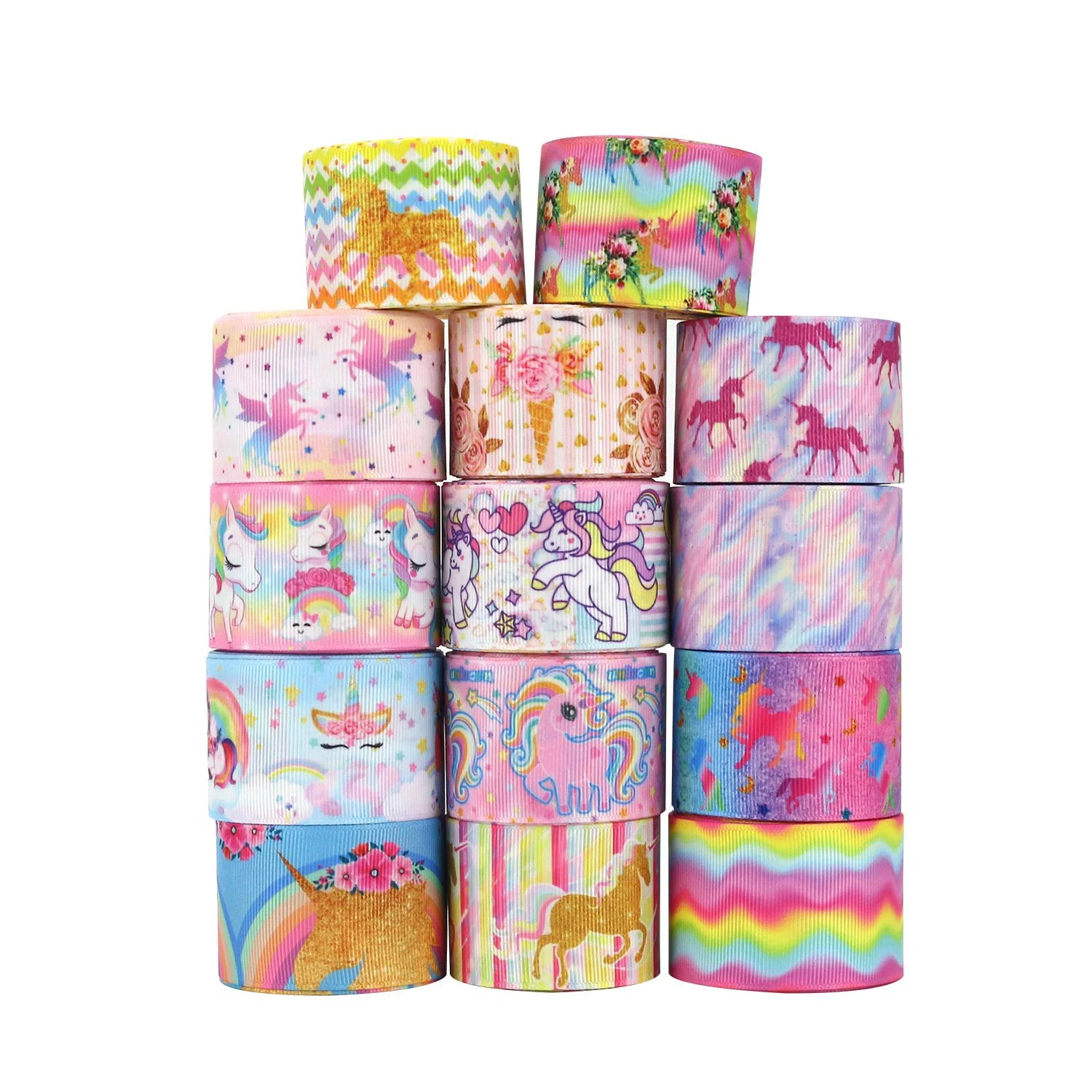 Factory Unicorn Cartoon Digital Hot Turn Thread Tape Printing Wholesale/Supplier Handmade Jewelry Material Ribbon Decorative Hair Accessories