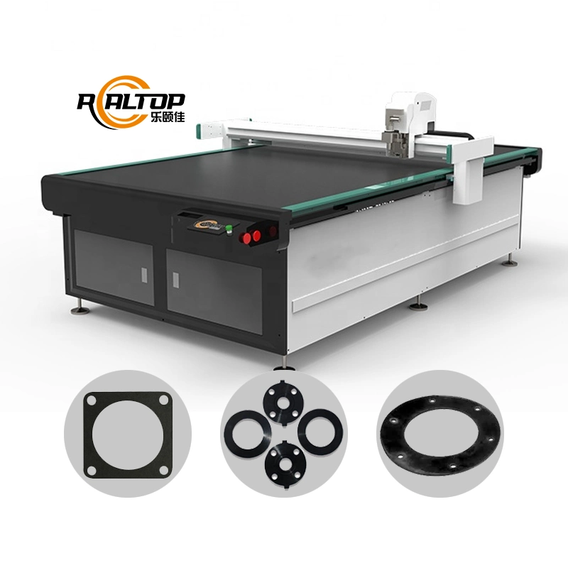 Jinan Realtop Computer Controlled Knife Rubber Graphite Board Gasket Cutting Machine with CE Certificate