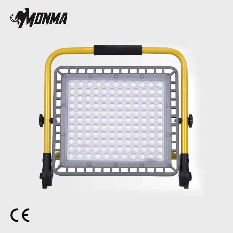 High Power Multi Angle Rotation Portable Emergency Charging IP65 Waterproof 100W 200W 300W Outdoor LED Flood Light