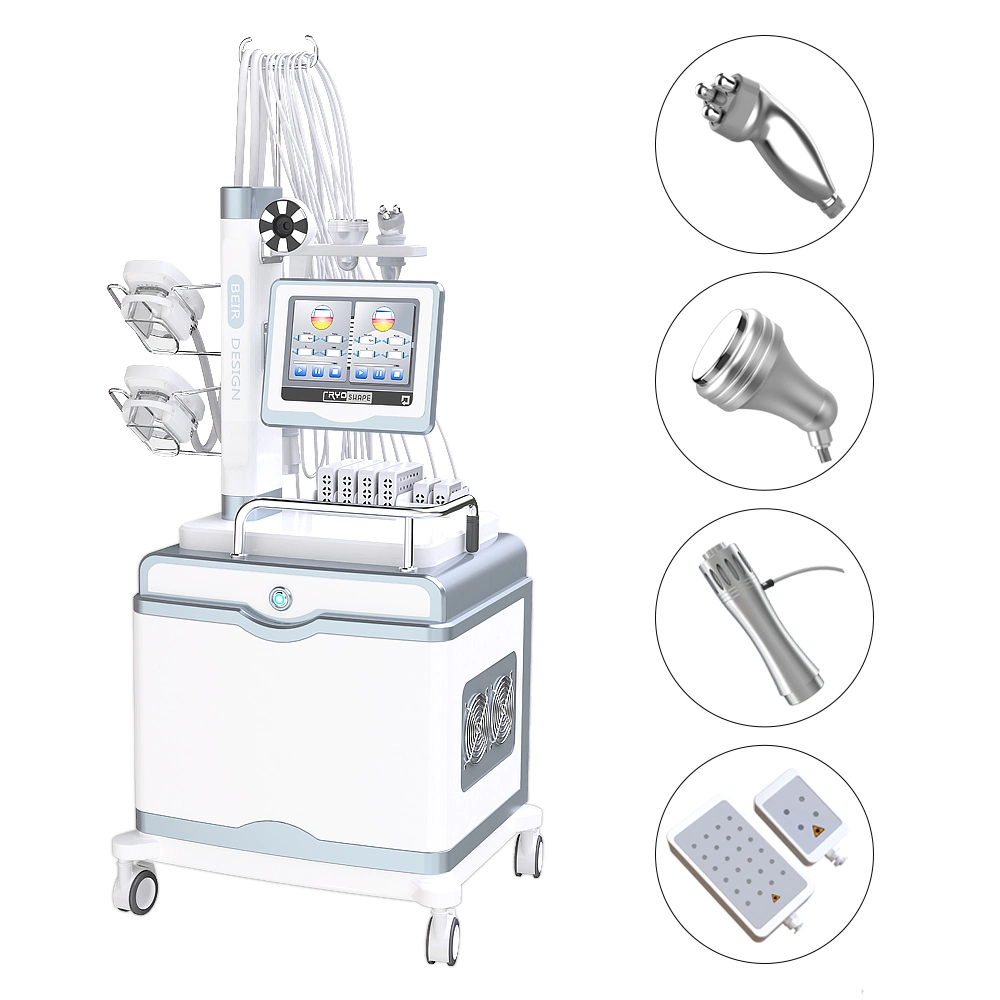 La fréquence radio de la peau du corps soins amincissants refroidir la machine de traitement laser Tech Cryolipolisis Lipo RF Beauté vide Tableau de la perte de poids périphérique SPA ctl69