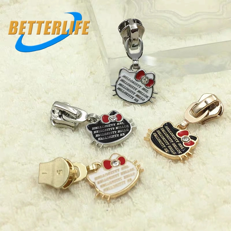 Wholesale/Supplier Handmade Custom Design Leather Silicone Plastic Metal 5# Handbag Pulls Micky Zipper Puller Garment Accessories