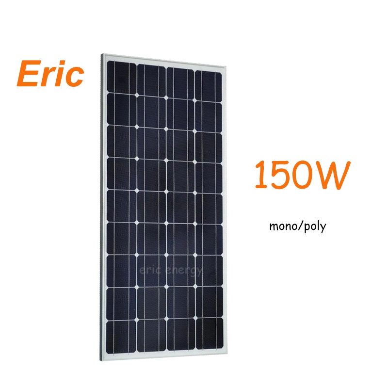 Solar Mono Monocrystalline PV 150W 150 Watt 18V Solar Panel Specifications Price 155W