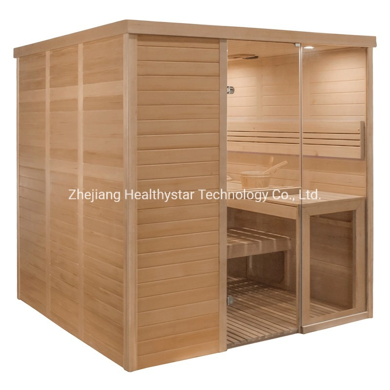 Best Price 2 People Red Cedar Low Emf Indoor Dry Sauna Room for Sale