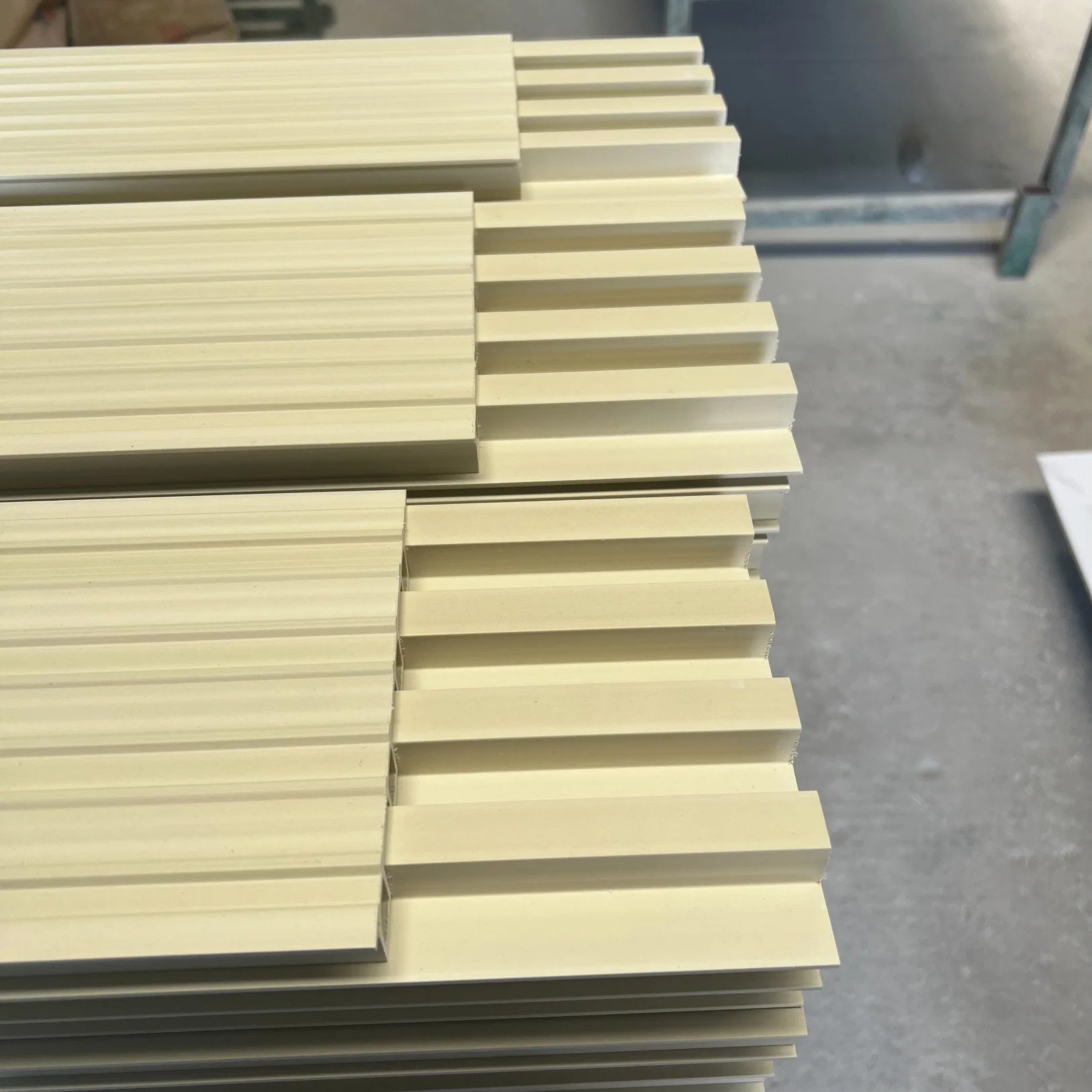 3D Fluted Cladding PVC WPC Wall Panel Interior Plastic Wooden Composite Covering Board Wainscoting Vinyl Timber Decorativo
