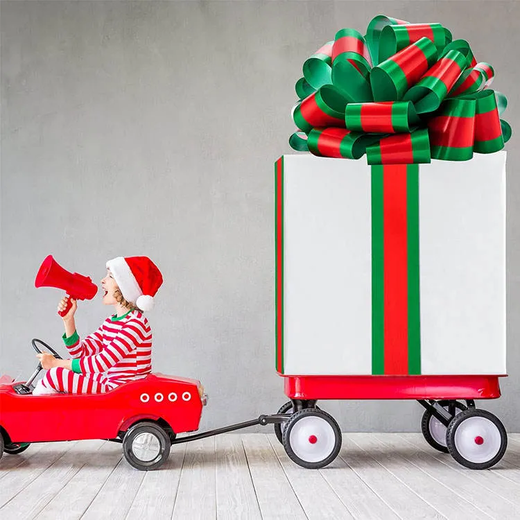 Band Bögen Blumen Geschenkverpackung Zug String Band Schleifen für Weihnachten