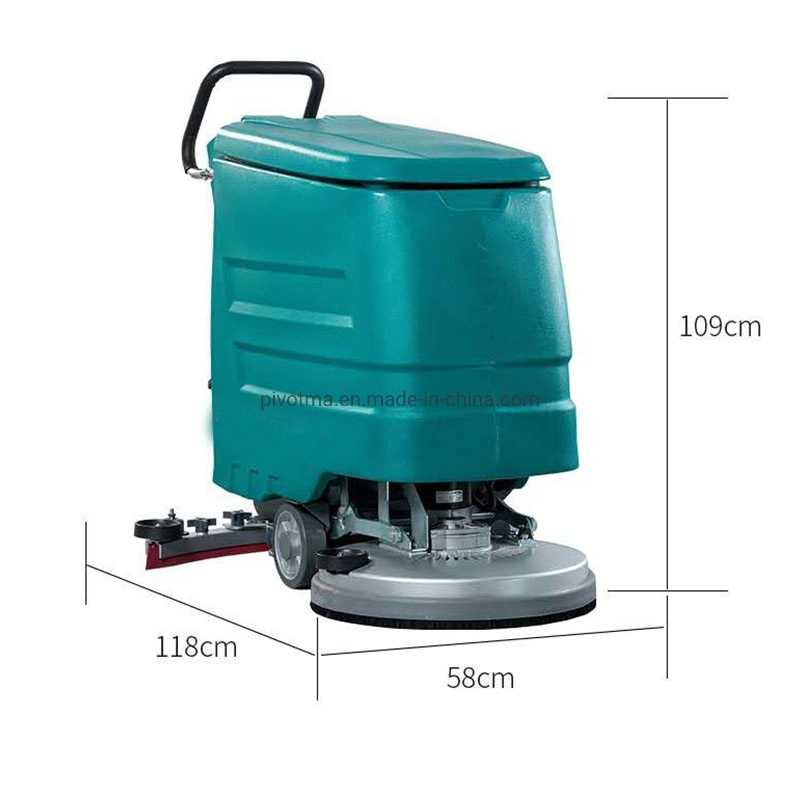 Single Disc Industrial Floor Scrubber Tile Washing Cleaning Dryer Machine for Factory Supermarket School