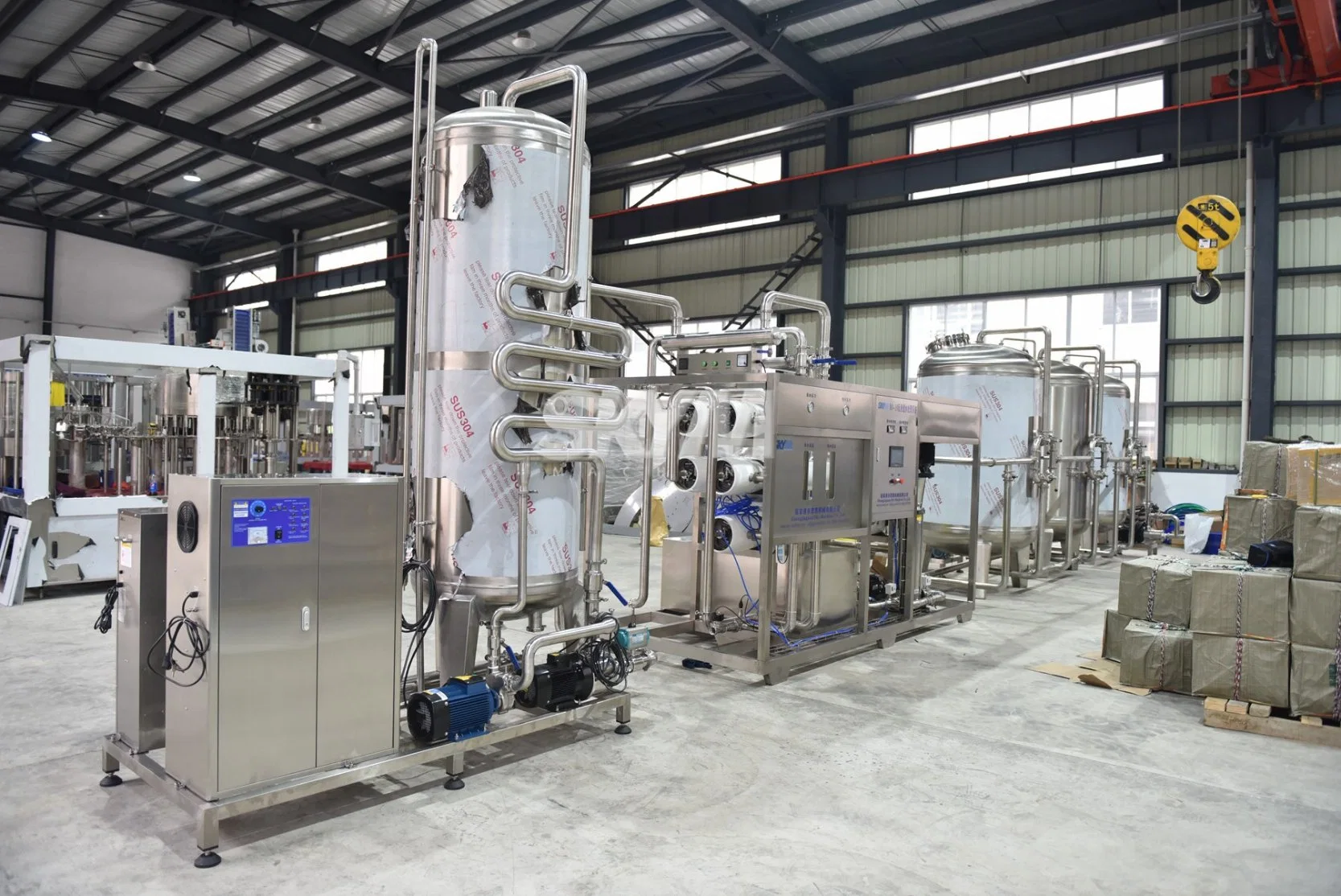 10000lph destilliertes reines Wasser Aufreinigung Kläranlage kommerzielle Umkehrosmose RO Trinkwasser-Reinigungs-Filtersystem