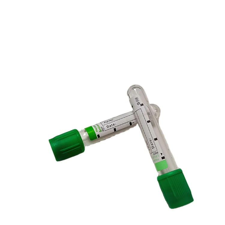 Disposable Medical Surgical Test Pet Glass PP Heparin Sodium Vacuum Blood Collection Tube