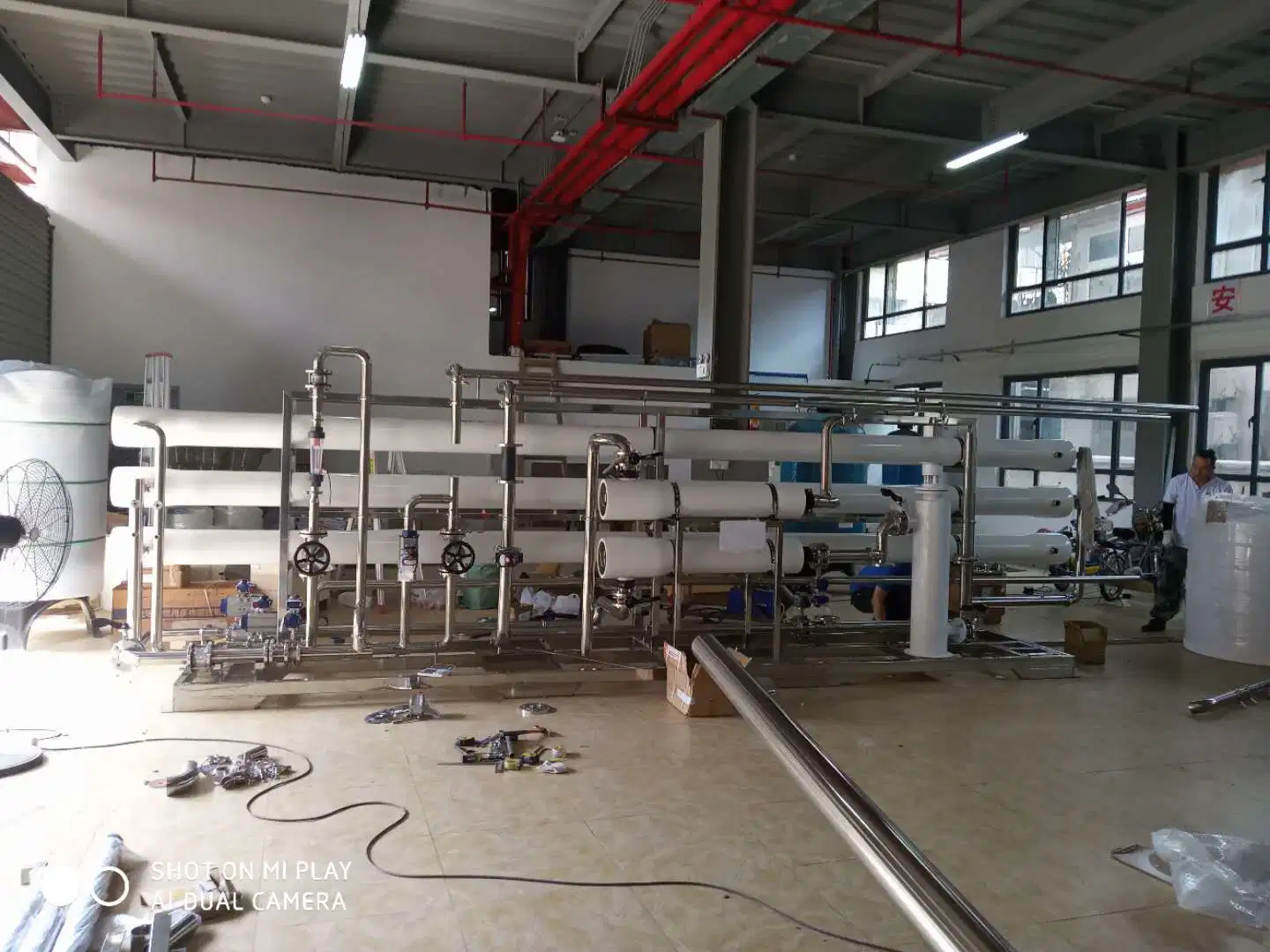 Seawater Desalination Plant Commercial Reverse Osmosis Water Treatment / Purification Machine