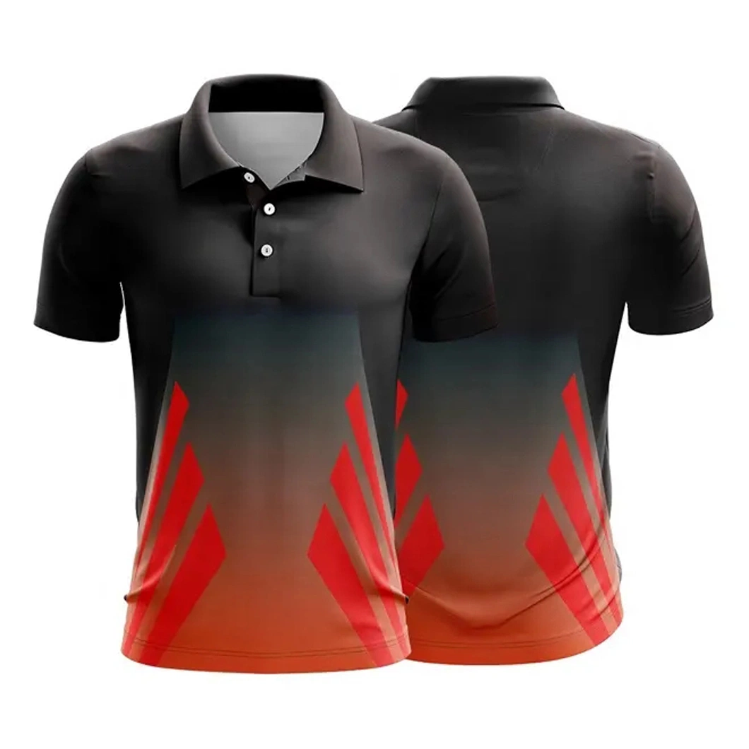 Wholesale/Supplier Custom Design Golf Jersey Sublimation imprimé à manches courtes Tee Polo 100 % polyester à séchage rapide