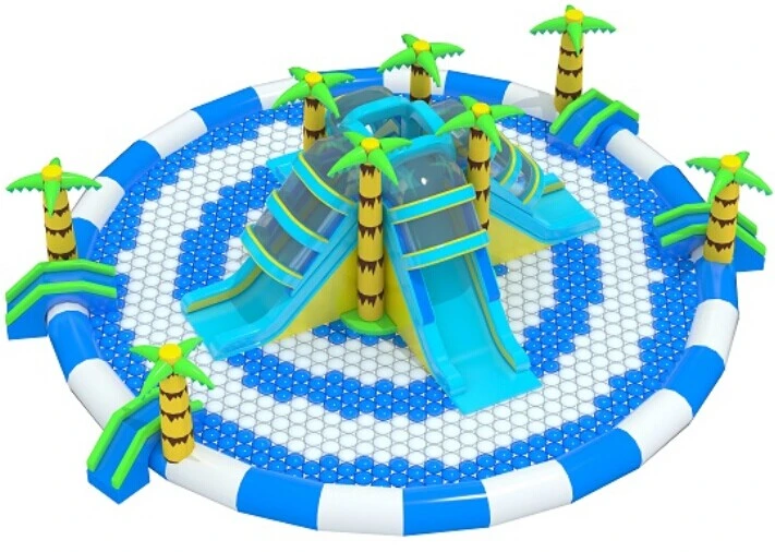 Aqua Park gonflable Jeu de sports d'eau pour l'extérieur